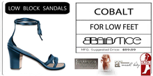 Baiastice_Low Block Sandals-Cobalt