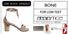 Baiastice_Low Block Sandals-Bone