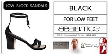 Baiastice_Low Block Sandals-Black