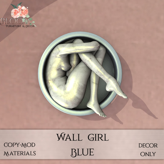 Bloom! - Wall Girl Blue (Add me to Unpack)