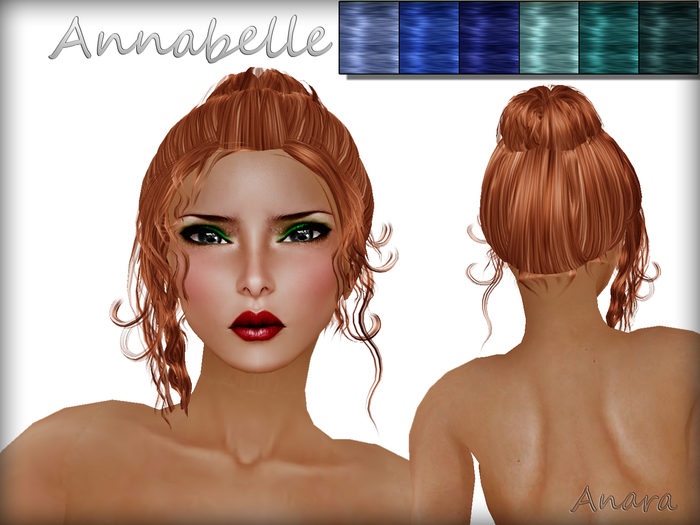 [Anara Hair] - Annabelle - Blues & Teals Pack