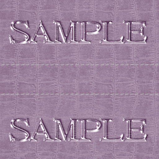 Zoy Texture [ Cable knit stripe Leather with stitching 03 ] Seamless - Lavender