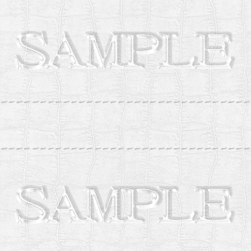 Zoy Texture [ Cable knit stripe Leather with stitching 03 ] Seamless - White