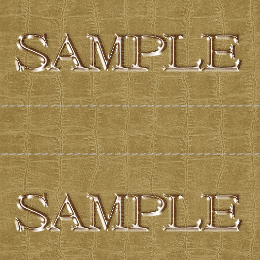 Zoy Texture [ Cable knit stripe Leather with stitching 03 ] Seamless - Camel
