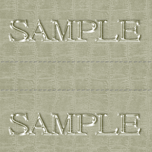 Zoy Texture [ Cable knit stripe Leather with stitching 03 ] Seamless - Khaki