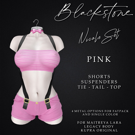 Blackstone - Nicole Set - Pink - BOX