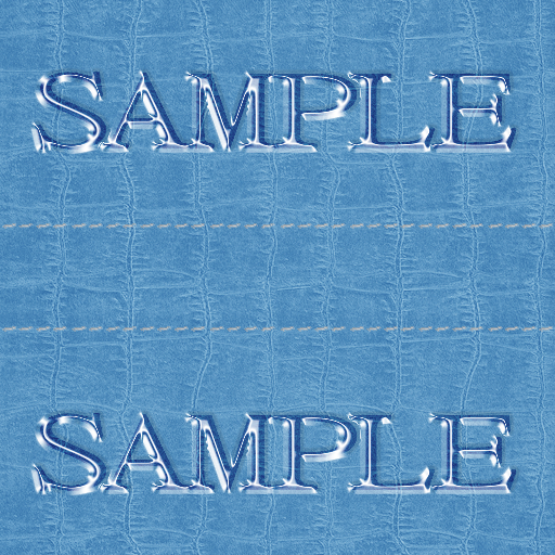 Zoy Texture [ Cable knit stripe Leather with stitching 03 ] Seamless - Blue