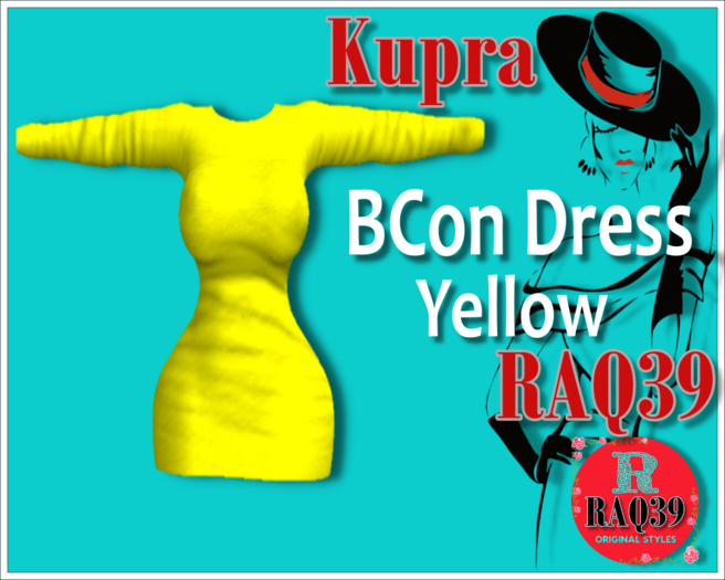 [R39] Kupra BCon Dress YELLOW