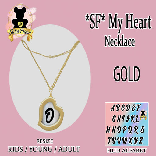 *SF* My Heart Necklace GOLD