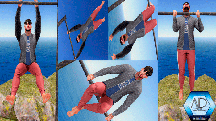 *AD POSES* Male Pose, Exercise Day 