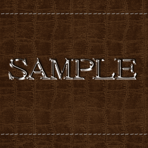 Zoy Texture [ Cable knit stripe Leather with stitching 04 ] Seamless - Brown