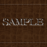 Zoy Texture [ Cable knit stripe Leather with stitching 04 ] Seamless - Brown