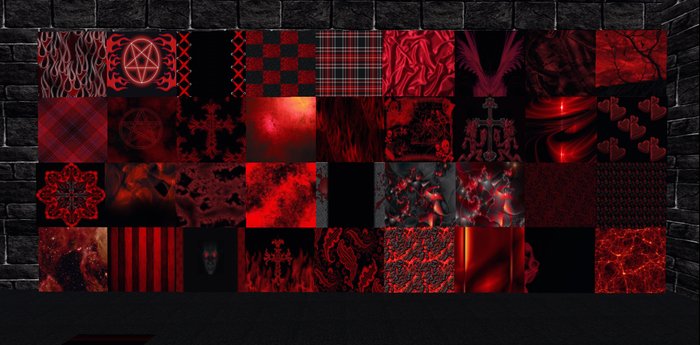 45 Red Textures (Boxed)