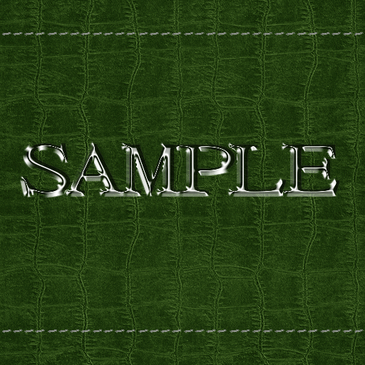  Zoy Texture [ Cable knit stripe Leather with stitching 04 ] Seamless - Green