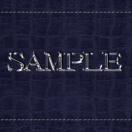 Zoy Texture [ Cable knit stripe Leather with stitching 04 ] Seamless - Navy
