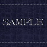 Zoy Texture [ Cable knit stripe Leather with stitching 04 ] Seamless - Navy