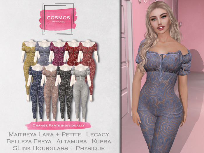[COSMOS]  Rachel Jumpsuit Lace / 9 Colors Fatpack
