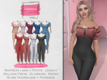 [COSMOS]  Rachel Jumpsuit Satin / 9 Colors Fatpack