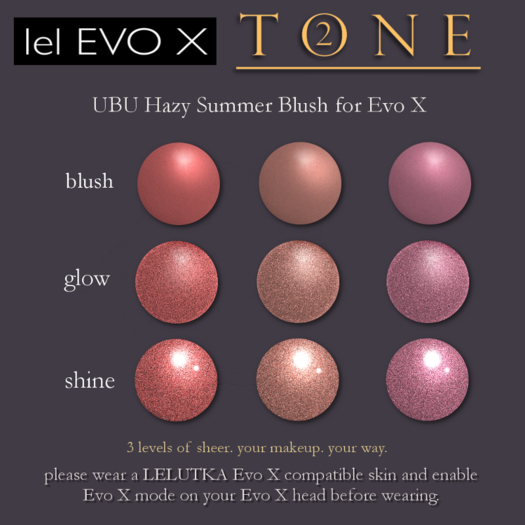 TONE 2 - UBU Hazy Summer Blush Evo X (ADD)