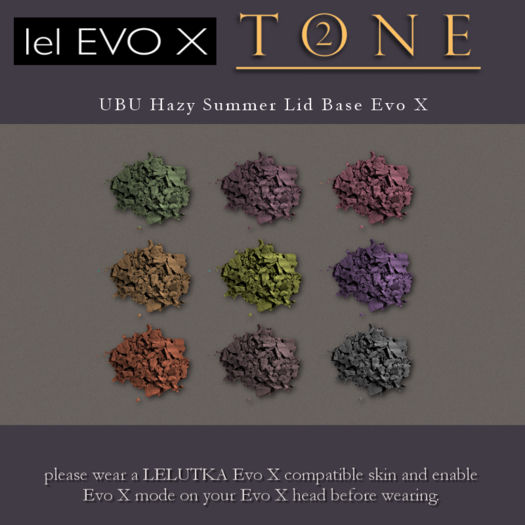 TONE 2 - UBU Hazy Summer Lid Base Evo X (ADD)