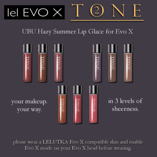 TONE 2 - UBU Hazy Summer Lip Glace Evo X (ADD)