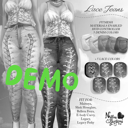 (NO) Lace Jeans DEMO