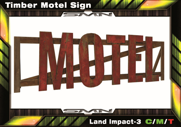Timber Motel Sign