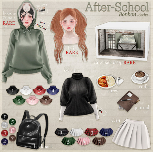 bonbon - after school - hair RARE