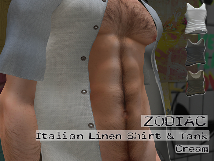 Zodiac Linen Shirt  Cream