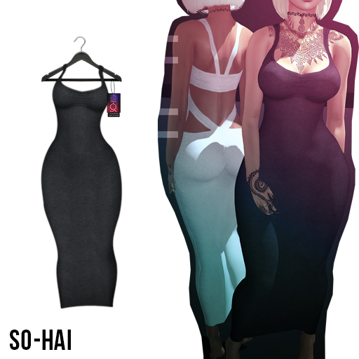. So-Hai . Cotton Maxi Black