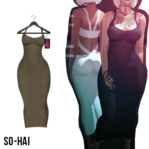 . So-Hai . Cotton Maxi Brown