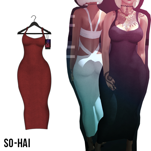 . So-Hai . Cotton Maxi Red