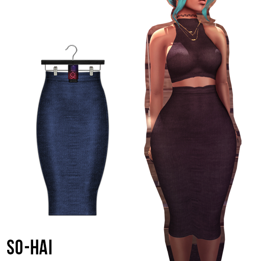 . So-Hai . Lilly Skirt Navy