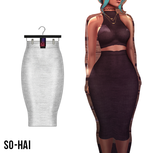. So-Hai . Lilly Skirt White
