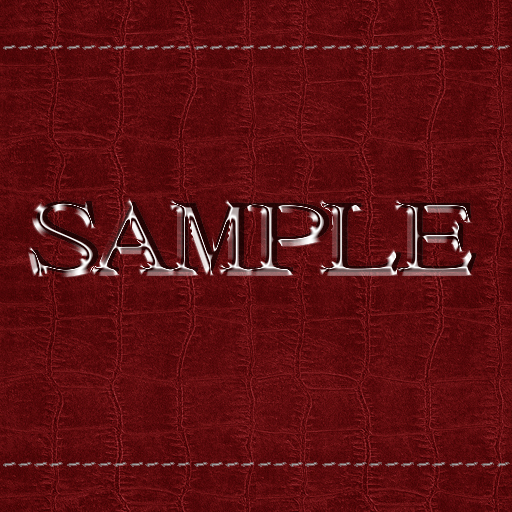 Zoy Texture [ Cable knit stripe Leather with stitching 04 ] Seamless - Red
