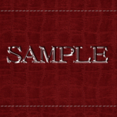 Zoy Texture [ Cable knit stripe Leather with stitching 04 ] Seamless - Red