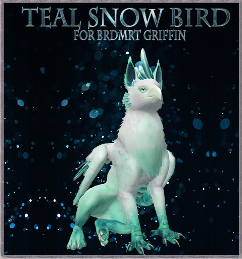 Teal Snow Bird for BRDMRT Griffin