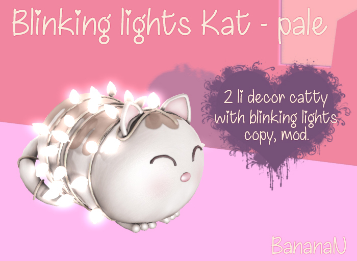Blinking lights Kat -  pale 