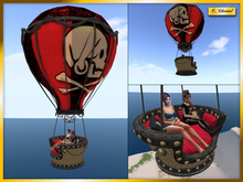 C.CHANTAL Vintage PIRATE AIR BALLOON for 2 Persons (24 LI)