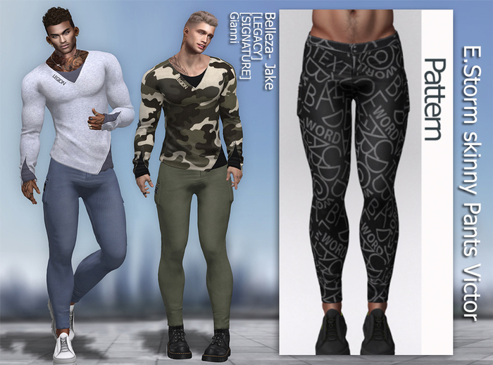 E.Storm skinny Pants. Victor Pattern