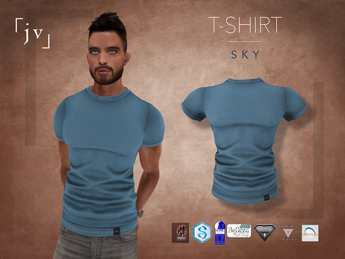 「 j v 」T-SHIRT [SKY]