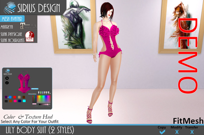 Sirius Design Lily Body Suit Boxed ==DEMO