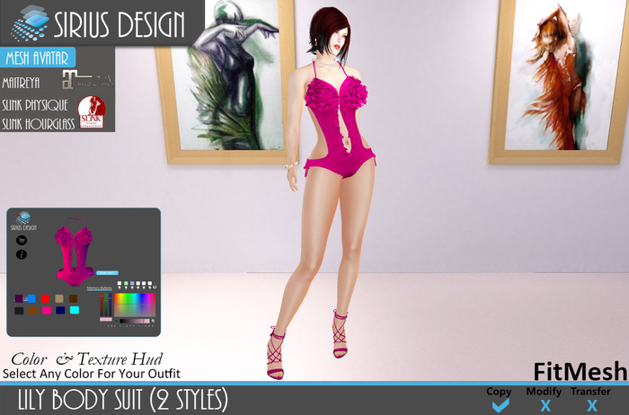 Sirius Design Lily Body Suit Boxed