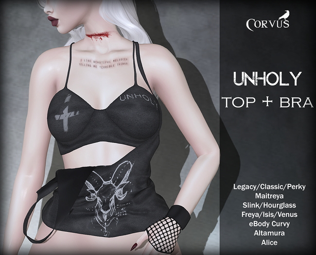 Corvus : Unholy Jayla Top + Bra