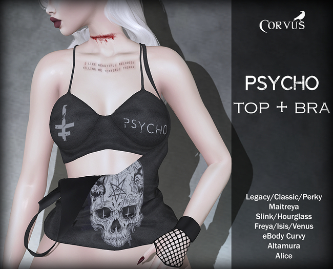 Corvus : Psycho Jayla Top + Bra