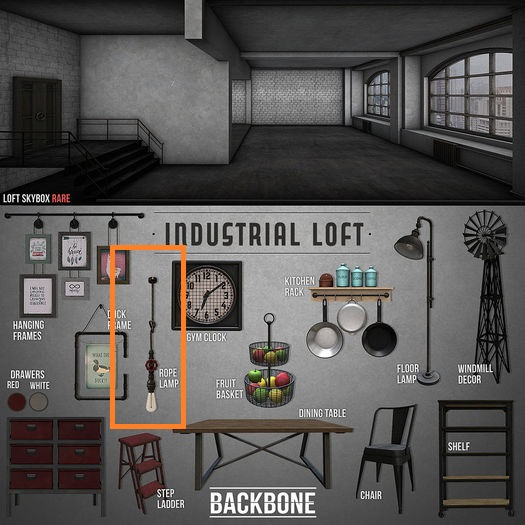 BackBone Industrial Loft - Rope Lamp