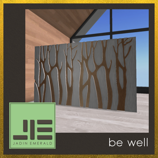 Forestille Modern Room Divider, Texture Change, 18 Brushed Metals, and Transparency Change - C/M (Wear to Unpack)