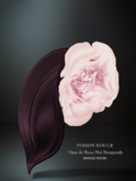 POISON ROUGE Alma de Rosa Hat - Burgundy