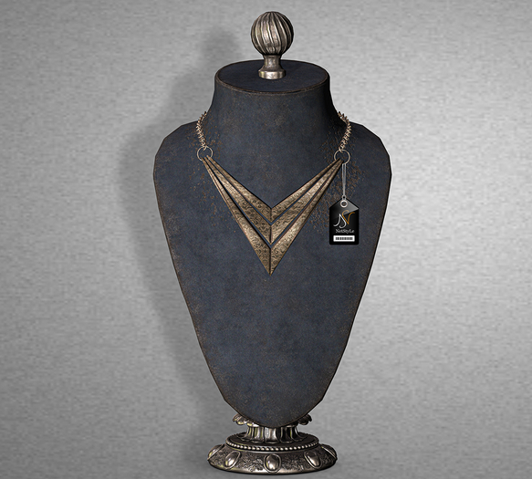 NetStyLe TRIANGLE Necklace Patterned Brown