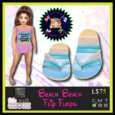 *LVD* Beach Flip Flops - (BeBe - Youth)